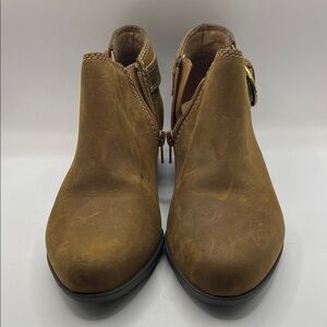 Clarks Brown Ankle Booties